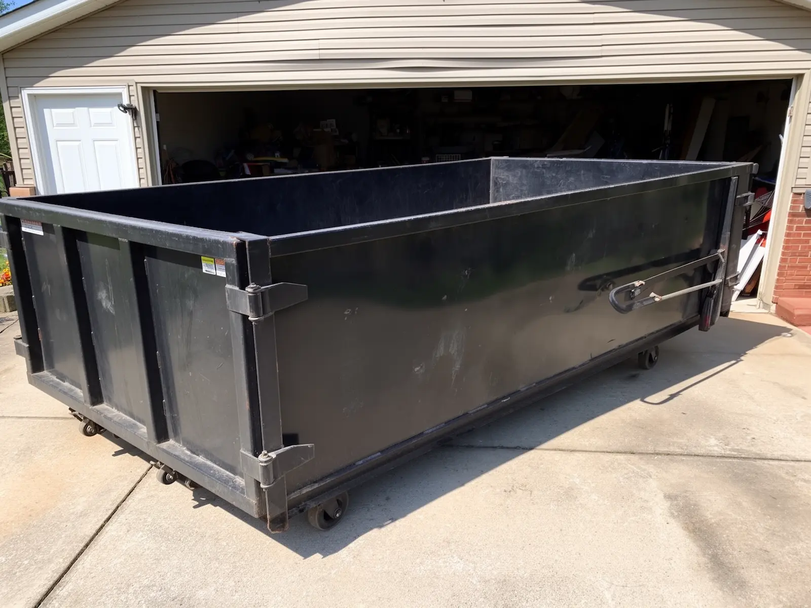 Roll-off dumpster from Double Eagle Hauling in Baltimore, MD